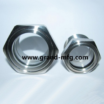 1inch hexagon stainless steel oil level sight glass SUS304 SUS316 NPT thread