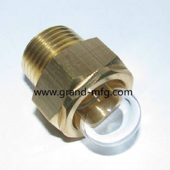 G thread 3/8” 3/4 OIL FUEL TANK BRASS OIL LEVEL GAUGE SIGHT GLASS