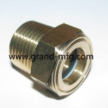 NPT 3/8 GEARBOXES BRASS OIL SIGHT GLASS GAUGE