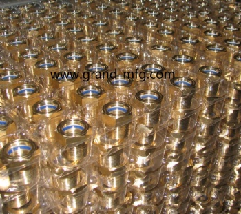 NPT1 1/4 INCH BRASS OIL SIGHT GLASS OIL INDICATORS BRASS BUBBLE OIL SIGHT GLASS