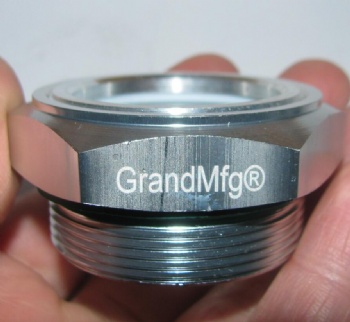 Metric thread aluminum oil level sighting glass oil level gauge indicators Ölschaugläser M12x1.5 M18x1.5